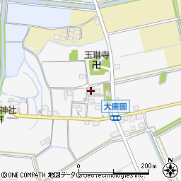 福岡県みやま市瀬高町大廣園1364周辺の地図