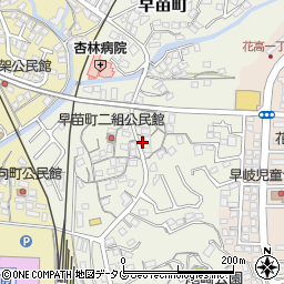 長崎県佐世保市早苗町188周辺の地図