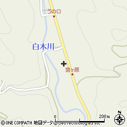 福岡県八女市立花町白木3255周辺の地図