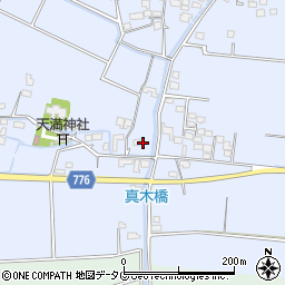 福岡県みやま市瀬高町大江1156周辺の地図
