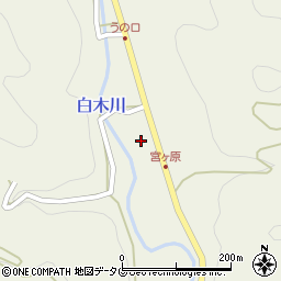 福岡県八女市立花町白木3254周辺の地図