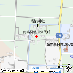 南高柳散田公民館周辺の地図