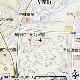 長崎県佐世保市早苗町189周辺の地図