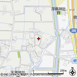 福岡県柳川市大和町明野206周辺の地図