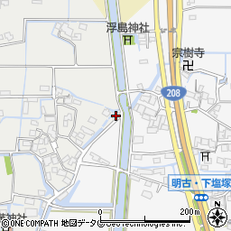 福岡県柳川市大和町明野223周辺の地図