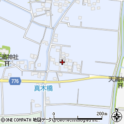 福岡県みやま市瀬高町大江1078周辺の地図