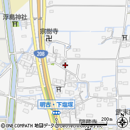 福岡県柳川市大和町塩塚1019周辺の地図