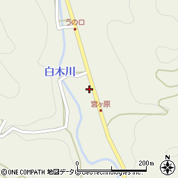 福岡県八女市立花町白木3254-1周辺の地図