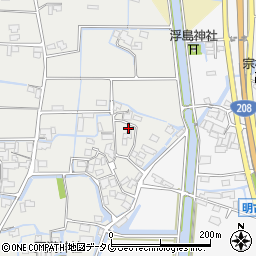 福岡県柳川市大和町明野202周辺の地図