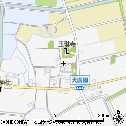 福岡県みやま市瀬高町大廣園1373周辺の地図