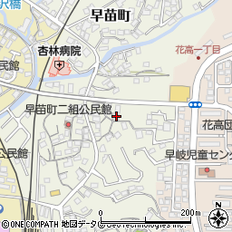 長崎県佐世保市早苗町291周辺の地図