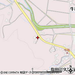 佐賀県嬉野市塩田町大字久間牛坂663-1周辺の地図