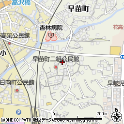 長崎県佐世保市早苗町196周辺の地図