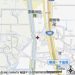 福岡県柳川市大和町塩塚1145-1周辺の地図