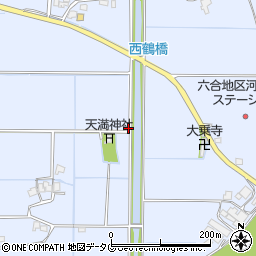 福岡県柳川市大和町六合1392周辺の地図