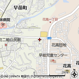 長崎県佐世保市早苗町336周辺の地図