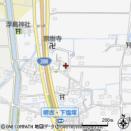 福岡県柳川市大和町塩塚836周辺の地図