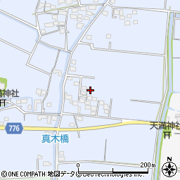 福岡県みやま市瀬高町大江1110周辺の地図