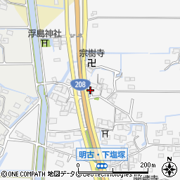 福岡県柳川市大和町塩塚824周辺の地図