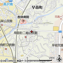 長崎県佐世保市早苗町183周辺の地図