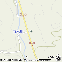 福岡県八女市立花町白木3250周辺の地図