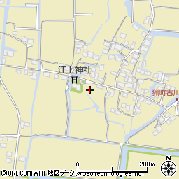 福岡県柳川市佃町周辺の地図