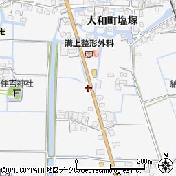 福岡県柳川市大和町塩塚939周辺の地図