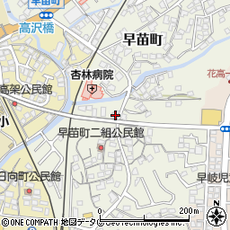 長崎県佐世保市早苗町168周辺の地図