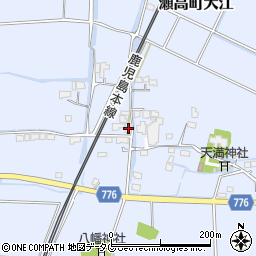 福岡県みやま市瀬高町大江879周辺の地図