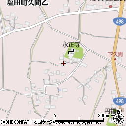 佐賀県嬉野市塩田町大字久間乙521周辺の地図