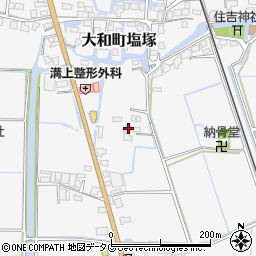福岡県柳川市大和町塩塚651周辺の地図