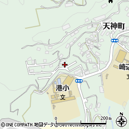 長崎県佐世保市天神町1667-28周辺の地図