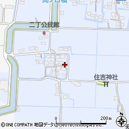 福岡県柳川市大和町六合1103周辺の地図