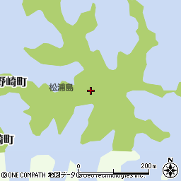 松浦島周辺の地図