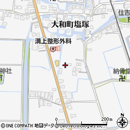 福岡県柳川市大和町塩塚650周辺の地図