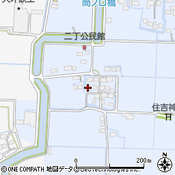 福岡県柳川市大和町六合1099周辺の地図