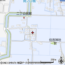 福岡県柳川市大和町六合1102周辺の地図