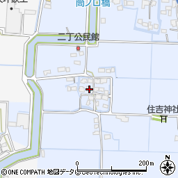 福岡県柳川市大和町六合1100周辺の地図