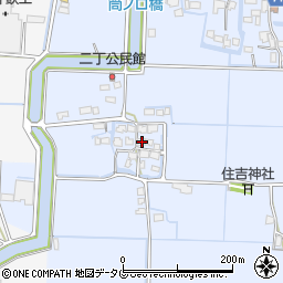 福岡県柳川市大和町六合1101周辺の地図