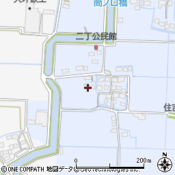 福岡県柳川市大和町六合1118周辺の地図