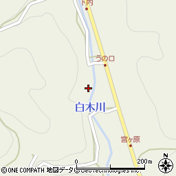 福岡県八女市立花町白木5421-3周辺の地図
