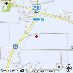 福岡県柳川市大和町六合1402周辺の地図