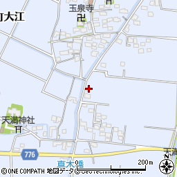 福岡県みやま市瀬高町大江1116周辺の地図