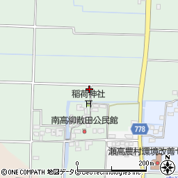 福岡県みやま市瀬高町高柳705周辺の地図