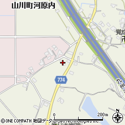 福岡県みやま市山川町河原内78周辺の地図