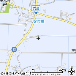 福岡県柳川市大和町六合1401周辺の地図