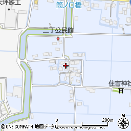 福岡県柳川市大和町六合1097周辺の地図
