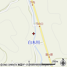 福岡県八女市立花町白木5421周辺の地図