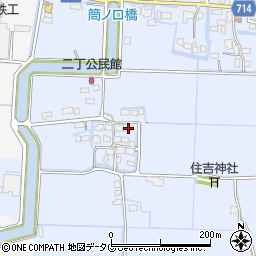 福岡県柳川市大和町六合1095周辺の地図