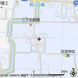 福岡県柳川市大和町六合1096周辺の地図
